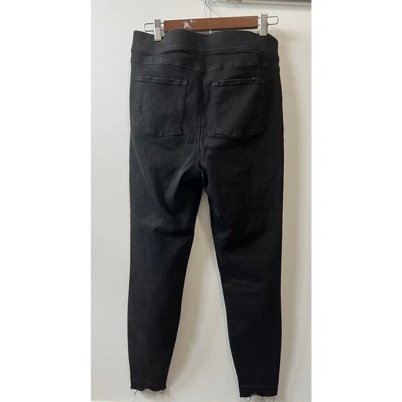 SPANX vintage distressed black ankle jeans size large - Picture 2 of 4